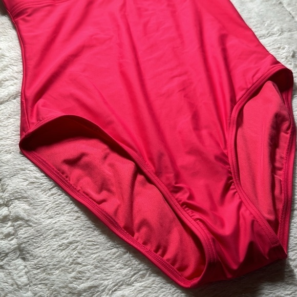 Tommy Hilfiger Swimsuit One Piece Watermelon Pink Colorblock size 8 NEW - Picture 14 of 16